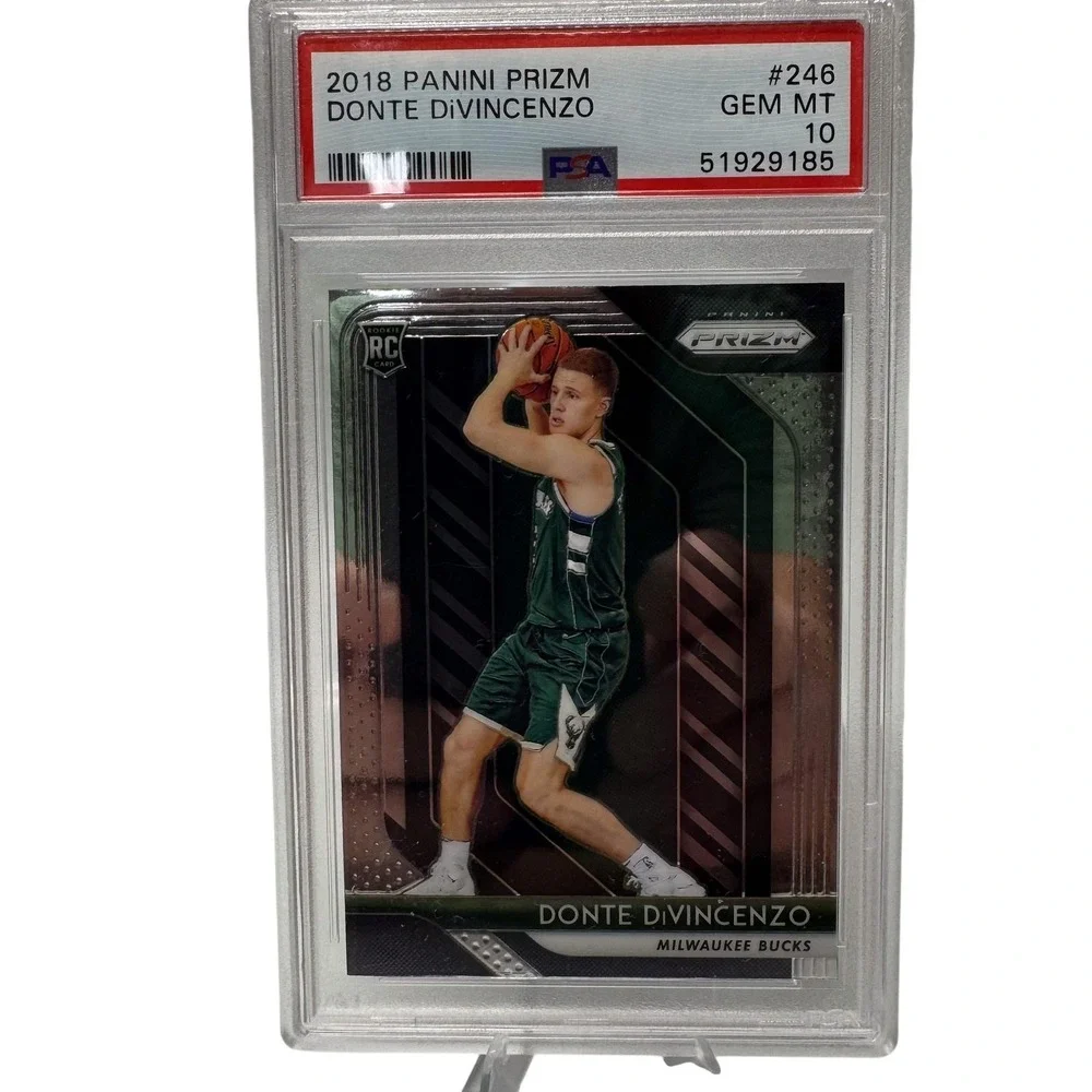 Donte DiVincenzo RC 2018-19 Panini Prizm PSA 10 GEM MT #246 NBA Bucks Card